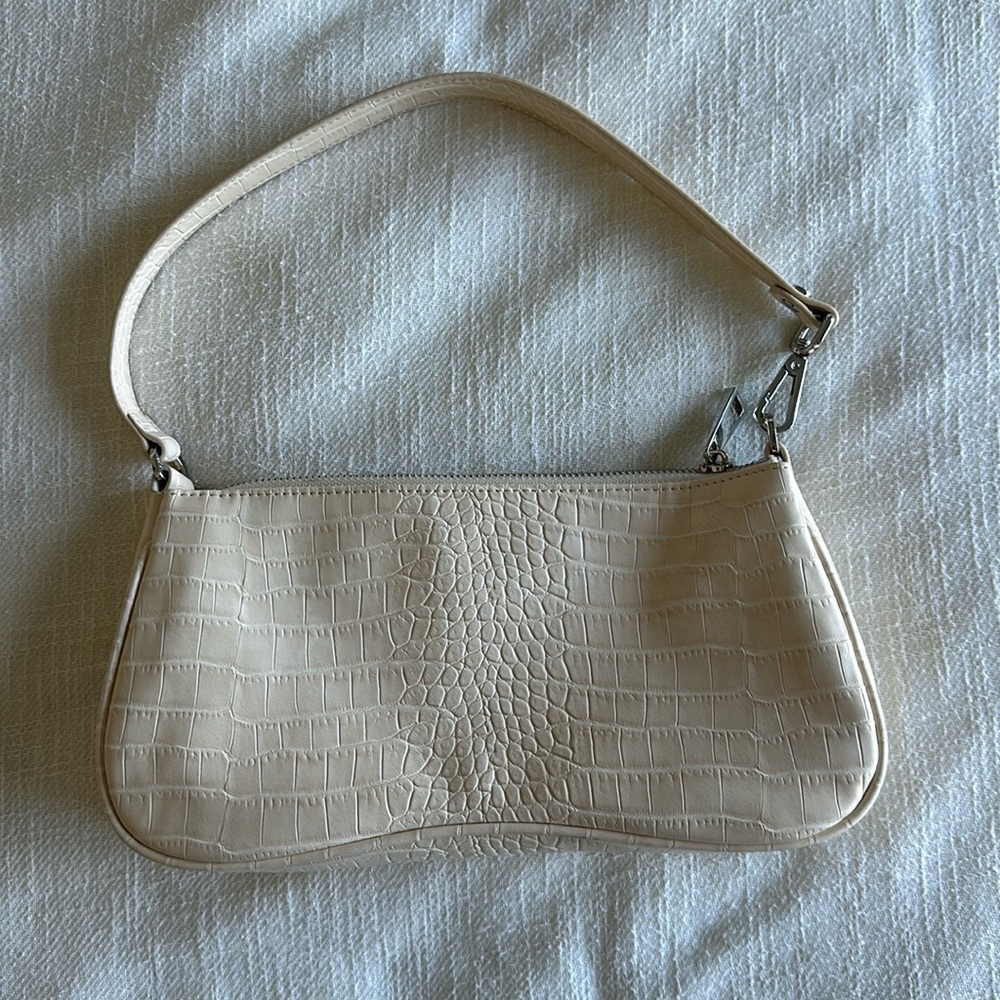 JW Pei Eva Shoulder Bag - Ivory Croc